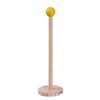 Houten Keukenrolhouder Staand Verticale Roldispenser Keukenblad Organizer 8cm Diameter Basis 25cm Hoogte