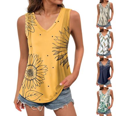 Women's Girl Tank Top Solid Color Casual  Top Tank Tops For Women Loose Fit Sleeveless Tops Flowy
