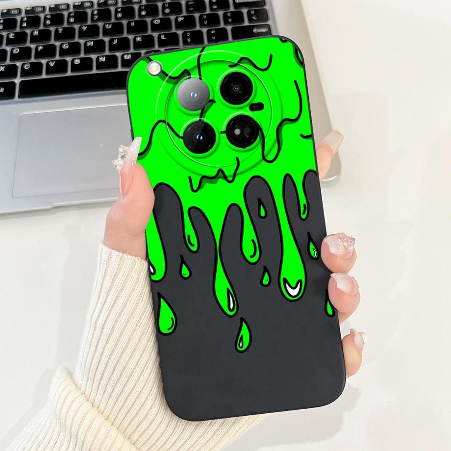 For Infinix Zero 40 4G X6860 Case Liquid Silicone Soft TPU Back Cover For Infinix Zero 40 5G X6861 Funda Gothic Black Night Capa