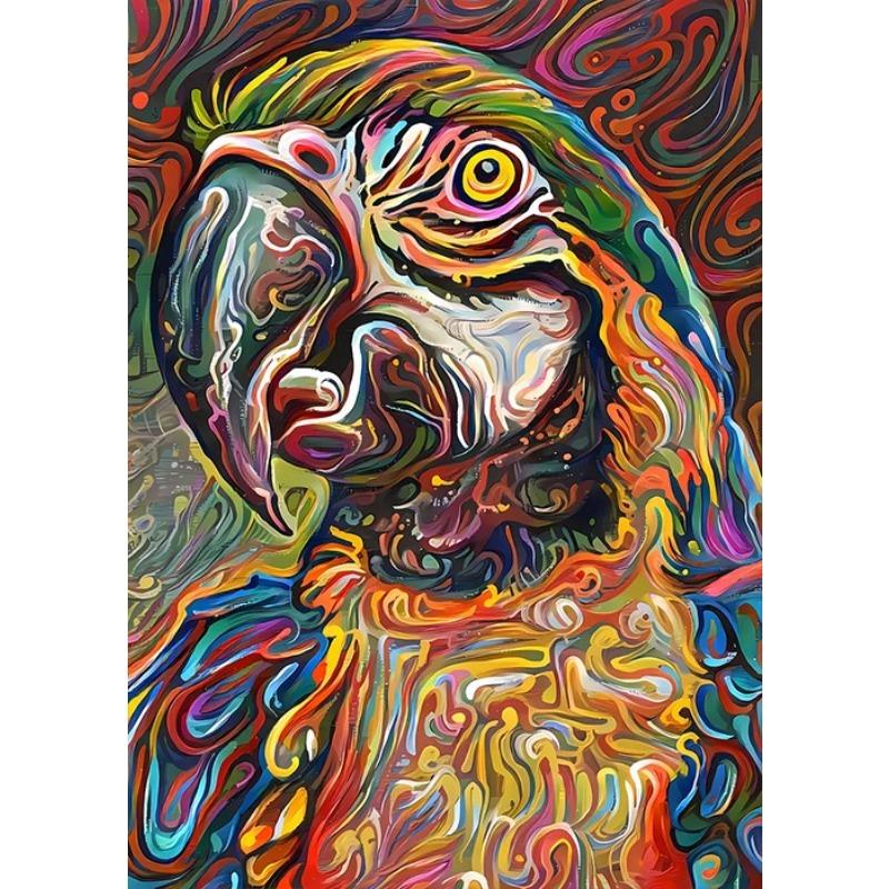Vapour Abstract Animals Oil Painting Poster Vintage Abstract Oil Painting Animals Art Decor Home Room Aesthetic Canvas Prints