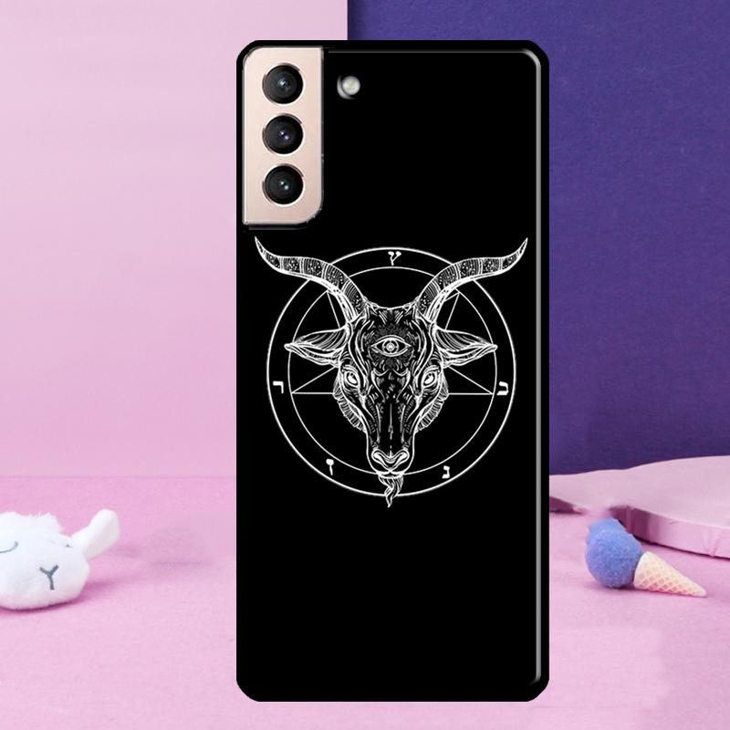 Gothic Witch Satan Case For Samsung Galaxy S23 S22 Ultra S21 S20 FE Note 10 20 Ultra S8 S9 S10 Plus Cover