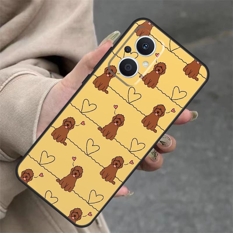 Brown Cockapoo Case For OPPO Reno 8T 13F 14F 12F 11F 10 12 13 14 Pro 7 8 Lite OPPO Find X8 X6 X9 Pro Cover