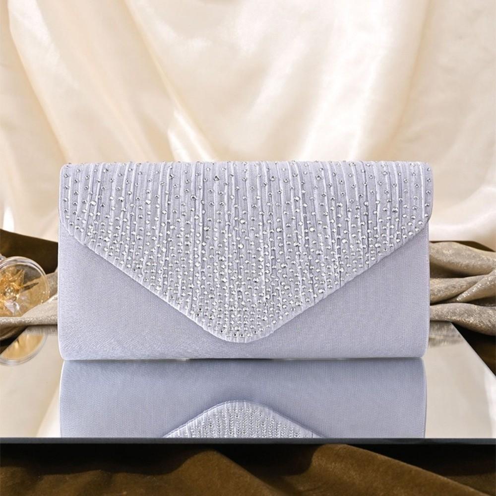 Large Capacity Women Evening Handbag Chain Wedding Clutch Lightweight Crossbody Bag Dinner