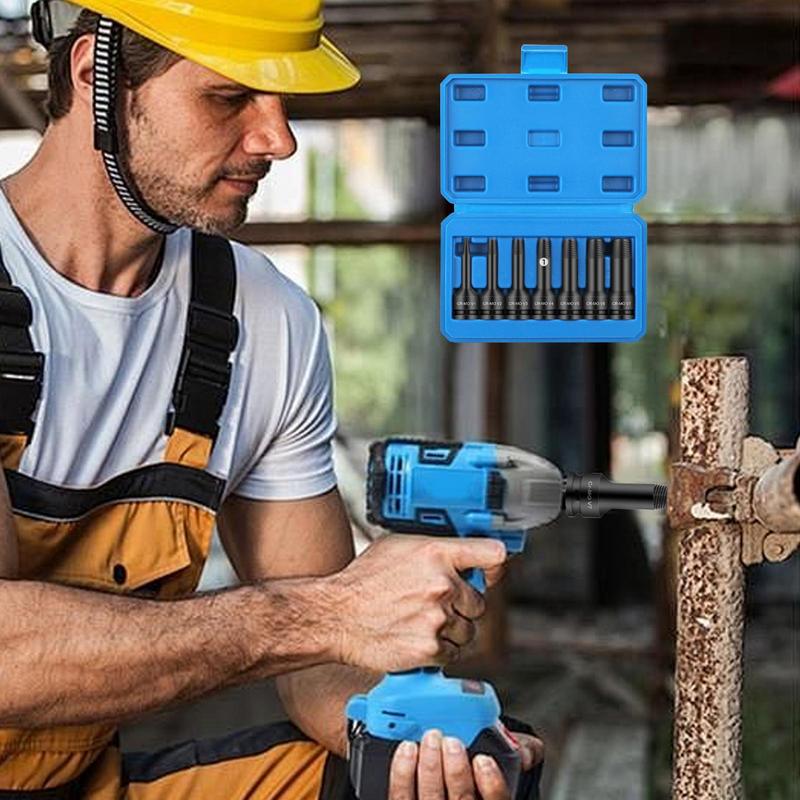 7PCS Screw Remover And Extractor Metal Screw Extractor Set Stripped Screw Removal Kit Precise Broken Screw Remover Stripped