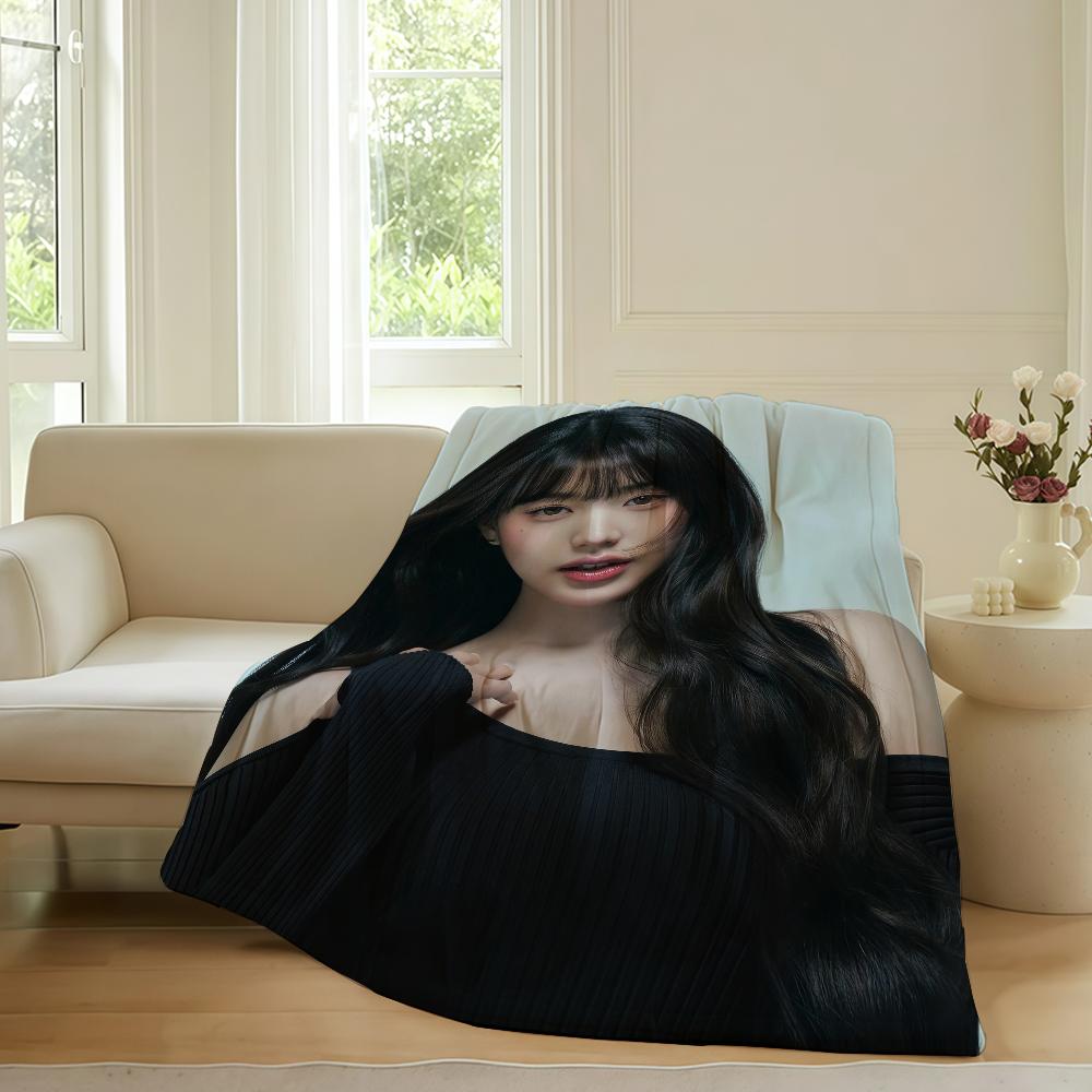 Singer Jang Won-young Blanket Warm Soft Suitable For Bedroom Sofa Bed Living Room Office Travel Camping Gifts