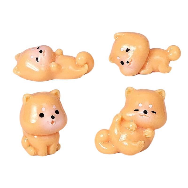 Cute Shiba Inu Resin Miniature Decor For Home Office Gift Fan Collectors