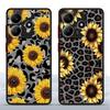 Funda Back Phone Cover Case for Xiaomi Redmi Note 14 14C 9S 12 13 Pro Plus 13C 10 A4 11 Leopard-patterned Sunflower
