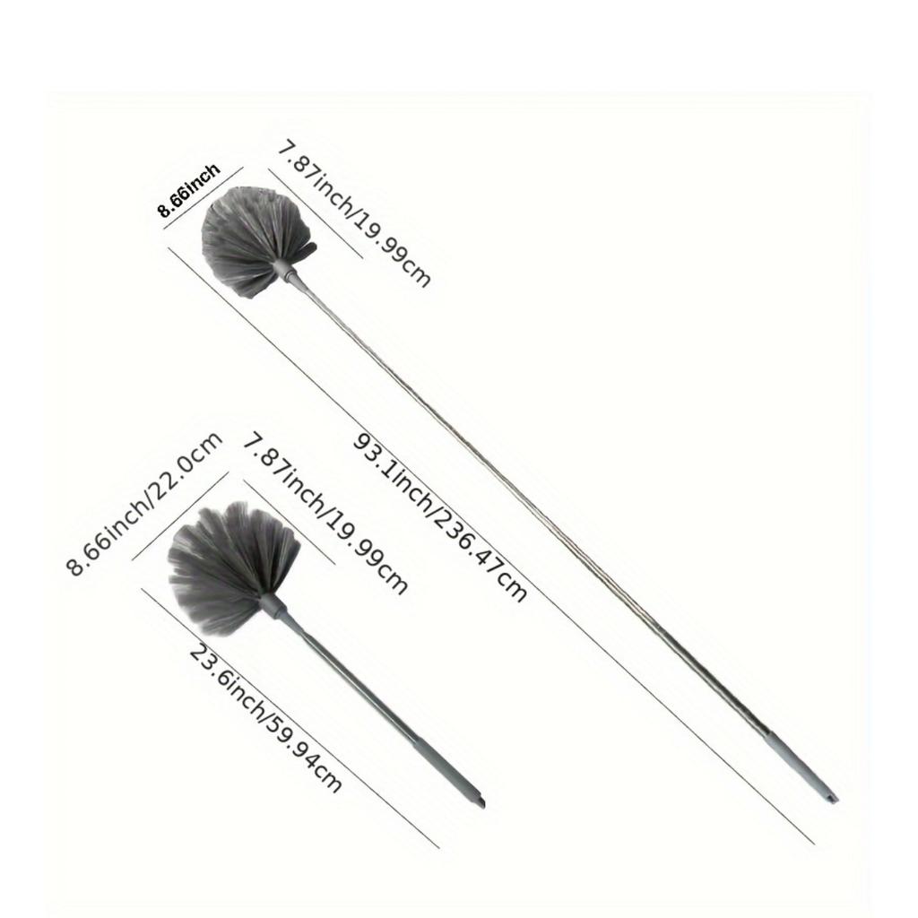 Adjustable-length Ceiling Cleaner for Removing Cobwebs: Made of Metal and Resin, Ideal for Use In Living Rooms, Bedrooms