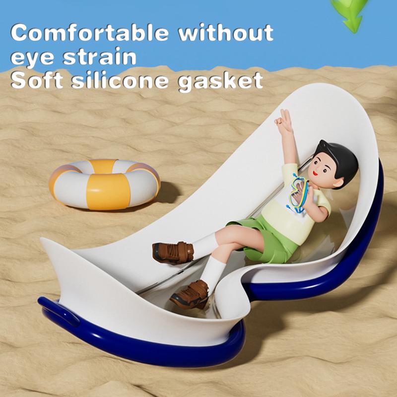 Lunettes de Natation Grande Monture Lunettes de Natation Grande Monture HD Vision Large Anti-Buée Protection UV Lunettes de Natation Pour Adultes Pas de Fuite