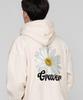 [Unisex] Back Daisy Flower Smile Hoodie_Cream