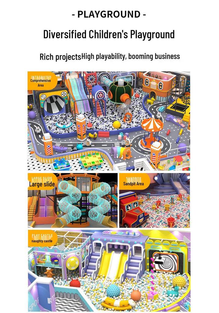 Naughty Castle Kids' Indoor Playground Equipment for Kindergartens & Malls