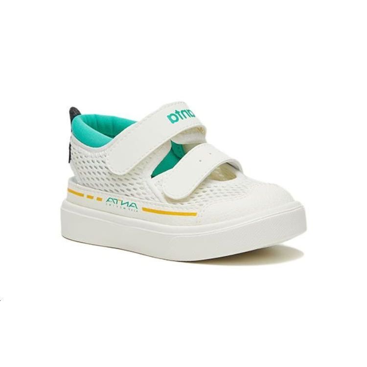 Anta Kids Trendy Breathable Low-Top Sports Sandals Baby Sandals White Yellow Green A312320086-2