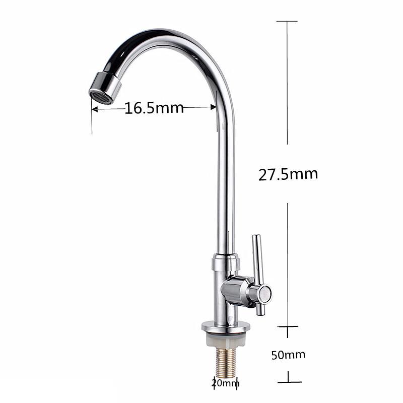 MDNG Rotatable Kitchen Single Cold Water Faucet