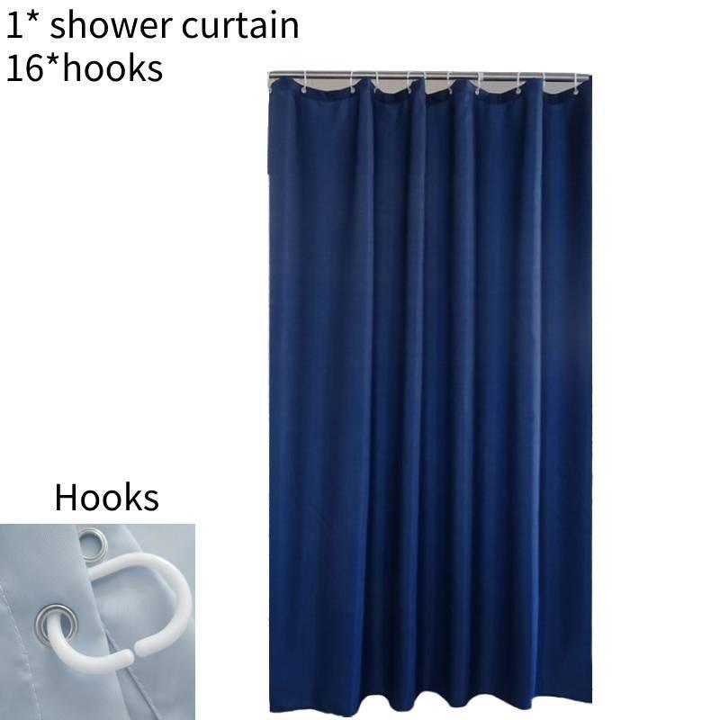 Luxurious Polyester Waterproof Shower Curtain With Hooks In Minimalist Modern Design