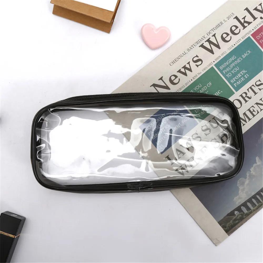

Pencil Case Large Capacity Stationery Pencil Box Zipper School Supplies For Art Office Students чёрный