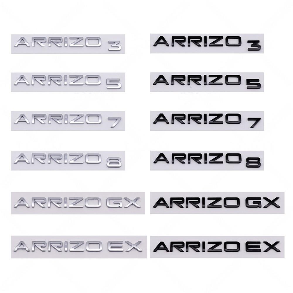 3D ABS ARRIZO / 3 / 5 / 7 / 8 GX / EX Logo Znak Nálepka Zadní Kufr Auta Znak Nálepka Vysoce Kvalitní Automobilové Vnější Doplňky