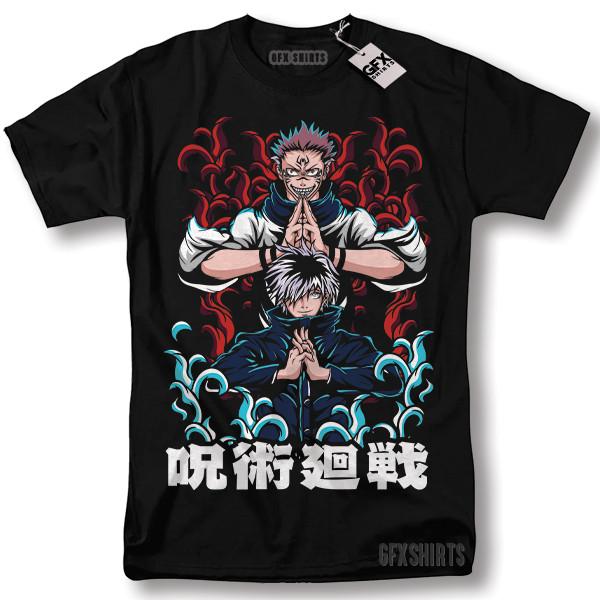 Jujutsu Kaisen Ryomen Sukuna Satoru Gojo Shirt Anime Manga Graphic T-Shirt