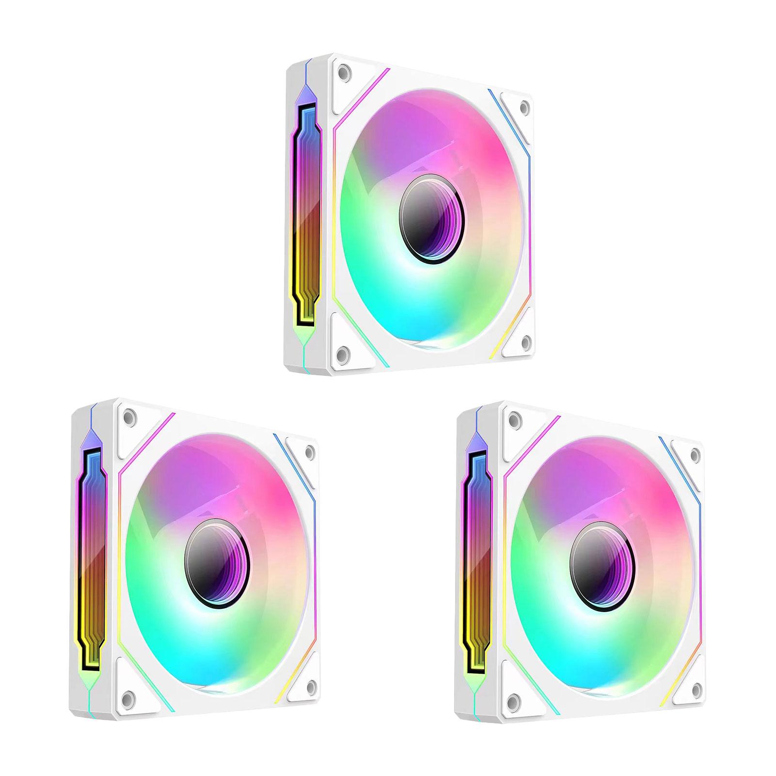 3pcs ABS Reduce Wear Noise And Improve Service Life With Hydraulic Bearings Computer Fan