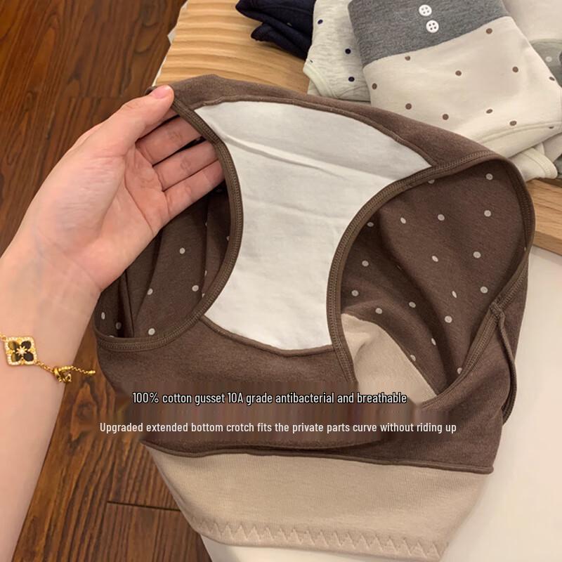 FitonTon Women's Cotton Antibacterial Briefs 3-Pack