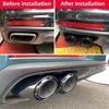 Stainless Steel Tailpipe Muffler Tip for 17-24 Porsche Panamera