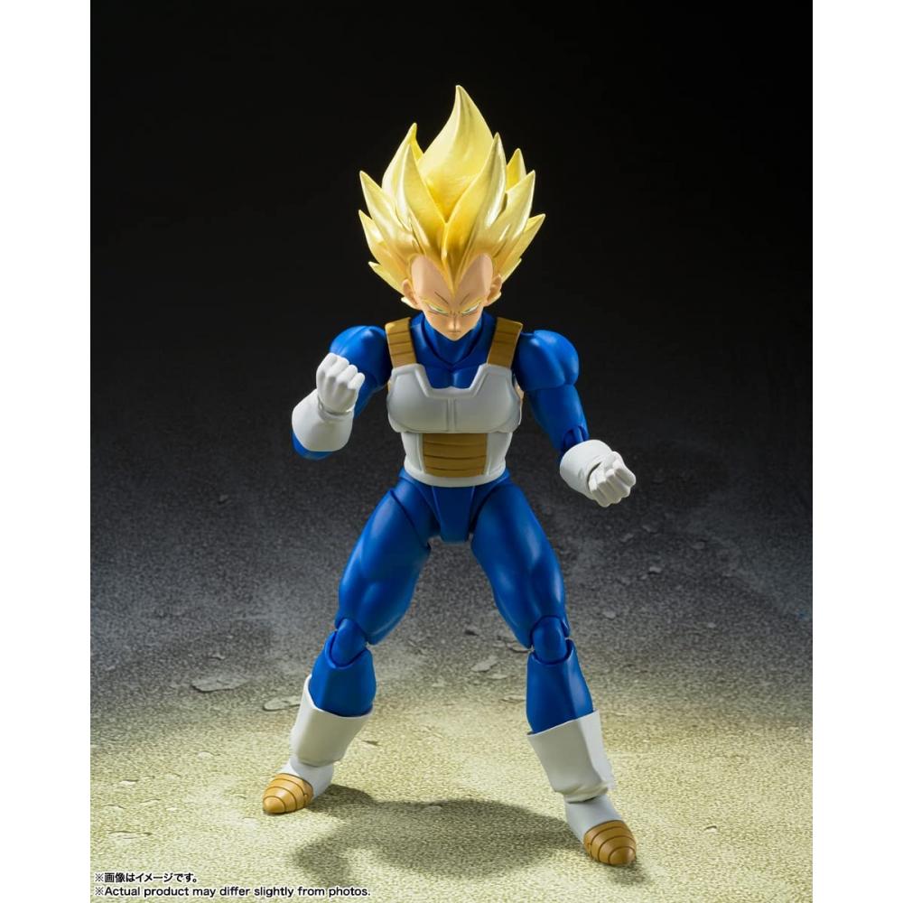 SHFiguarts Dragon Ball Z Super Saiyan Vegeta - Awakening Super Saiyan Blood - Přibl. 135mm PVC a ABS pohyblivá figurka