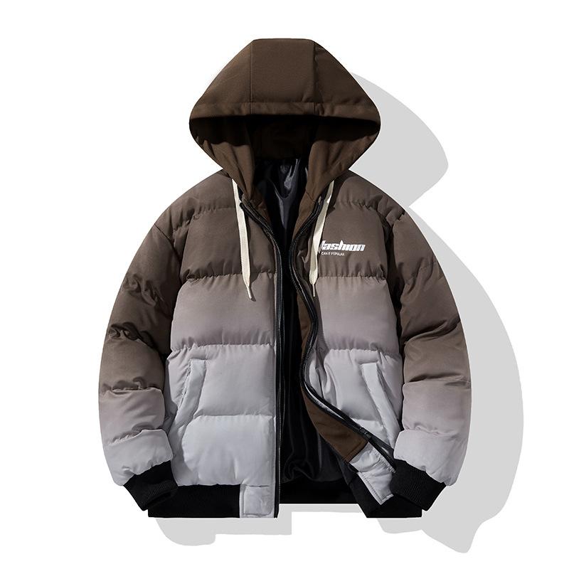 Double-sided Wearing The Street Trend in Autumn and Winter Men's Casual Loose Loose Loose Versatile Double Sided Wearing A Baseball Suit Cotton