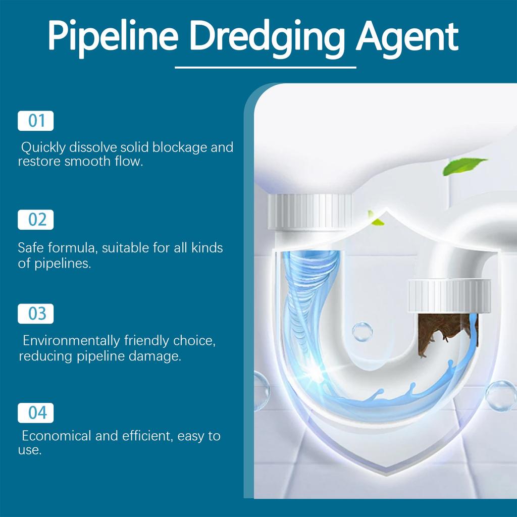 Strong Pipe Druncting Powder To Clean Sewer Hair Grease Unclogging Agent
