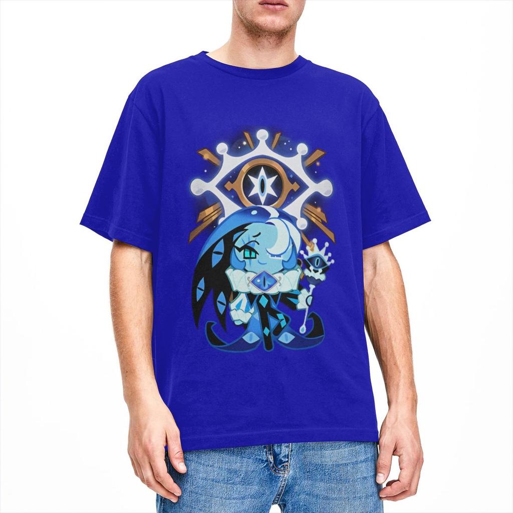 Shadow Milk Cookie Run Kingdom T Shirts Men Women 100 Cotton Leisure TShirts O Neck Cartoon Anime Tee Shirt Clothing Printed