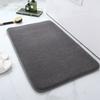 Imitation Cashmere Memory Foam Absorbent Floor Mat for Bathroom, Toilet, Kitchen, and Living Room.