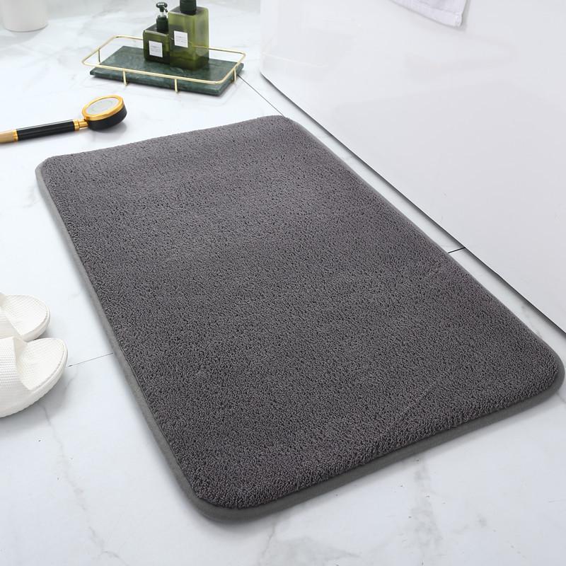 Imitation Cashmere Memory Foam Absorbent Floor Mat for Bathroom, Toilet, Kitchen, and Living Room.