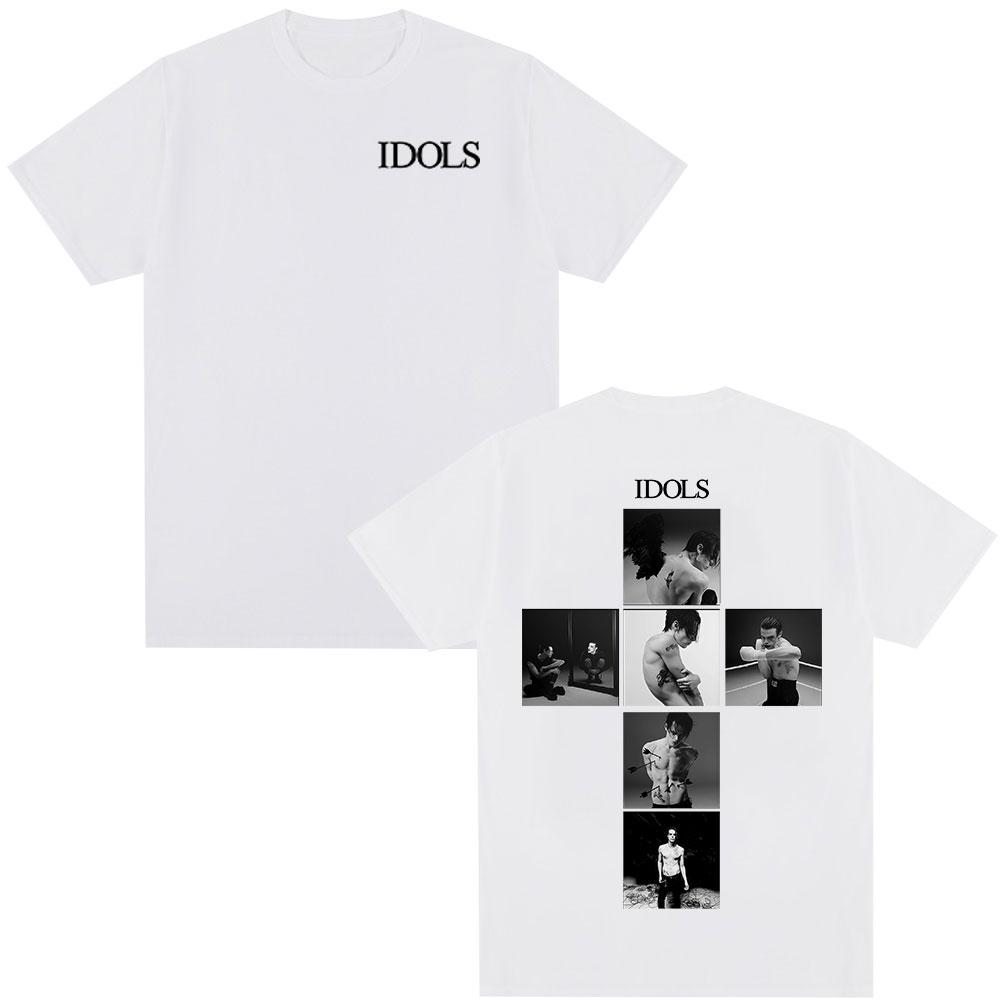 Sänger Yungblud IDOLS 2025 Neues Album Tour T-Shirt Herren Damen Kleidung Hip Hop Kurzarm T-Shirts Übergroße Lässige T-Shirt Oberteile