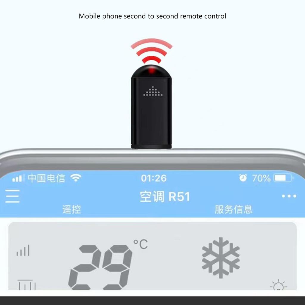 Universal Mobile Phone Infrareds Blasters for Phone 15 Smartphones Control Remote Controller for Most Home Appliances