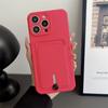 Push Card Bag Slot Holder Wallet Phone Case For iPhone 16 15 14 11 12 13 XS XR Pro Max Plus Mini 7/8 16E Shockproof Soft Matte Silicone Back Cover