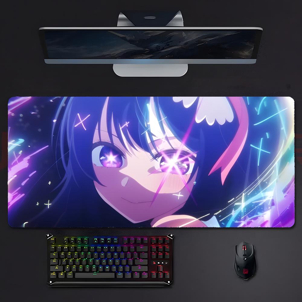 Cute Anime Hoshino Ai OOshi No Ko Mouse Pad Mousepad Large Gaming Lockedge Thickened Pc Table Desk Mat