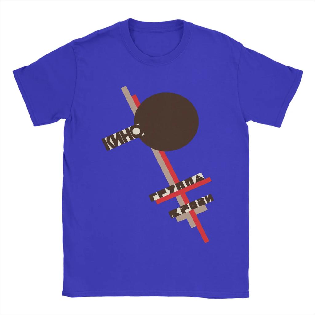 Kino Gruppa Krovi Blood Type T-Shirt for Men Band Novelty Cotton Tees Crew Neck Short Sleeve T Shirts Unique Clothes