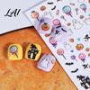 Halloween Theme Nail Art Stickers Cartoon Pumpkin Ghost Bat Decals for Waterproof Stickers Decorations Self-Adhesive Holiday Manicure Women