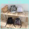 Fashion Colorful Sequin Design Women Drawstring Bucket Bag For Casual Outings