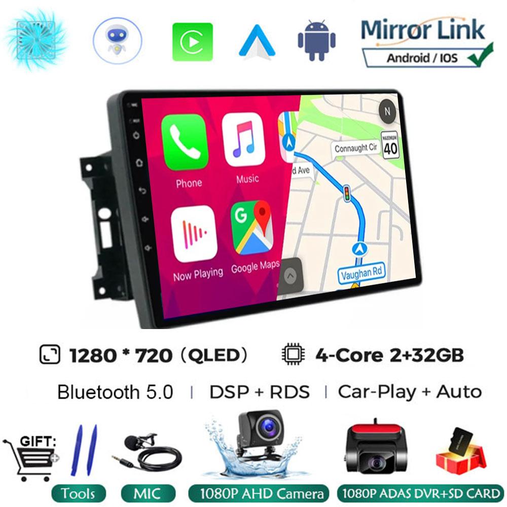 For Jeep Compass/Commander/Grand Cherokee/Wrangler/Liberty AutoRadio Android 14 Car Radio QLED GPS Navigation Multimedia Player