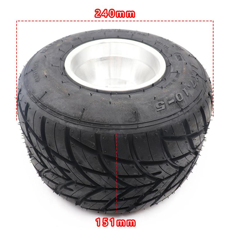 Field kart tires Front 10x4.50-5 and rear 11x7.10-5 inch rain tire vacuum tires are suitable for drift kart accessories