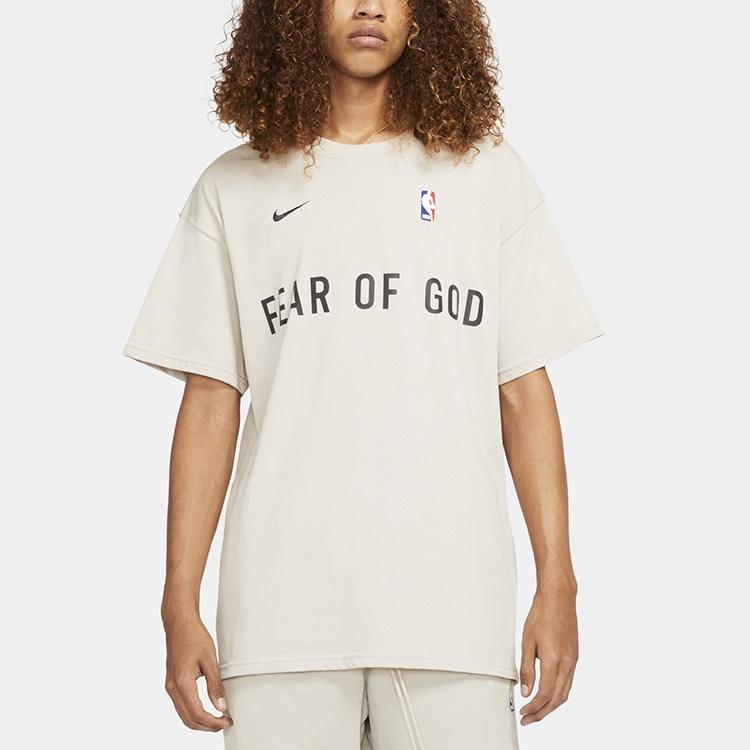 Nike x Fear of God x NBA Crossover Alphabet Printing Round Neck Short Sleeve Men's CU4699-140