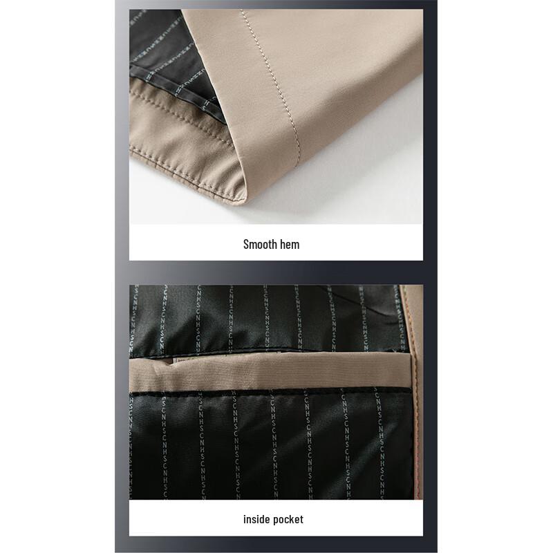 ROMON Men's Casual Business Anti-Wrinkle Lapel Jacket