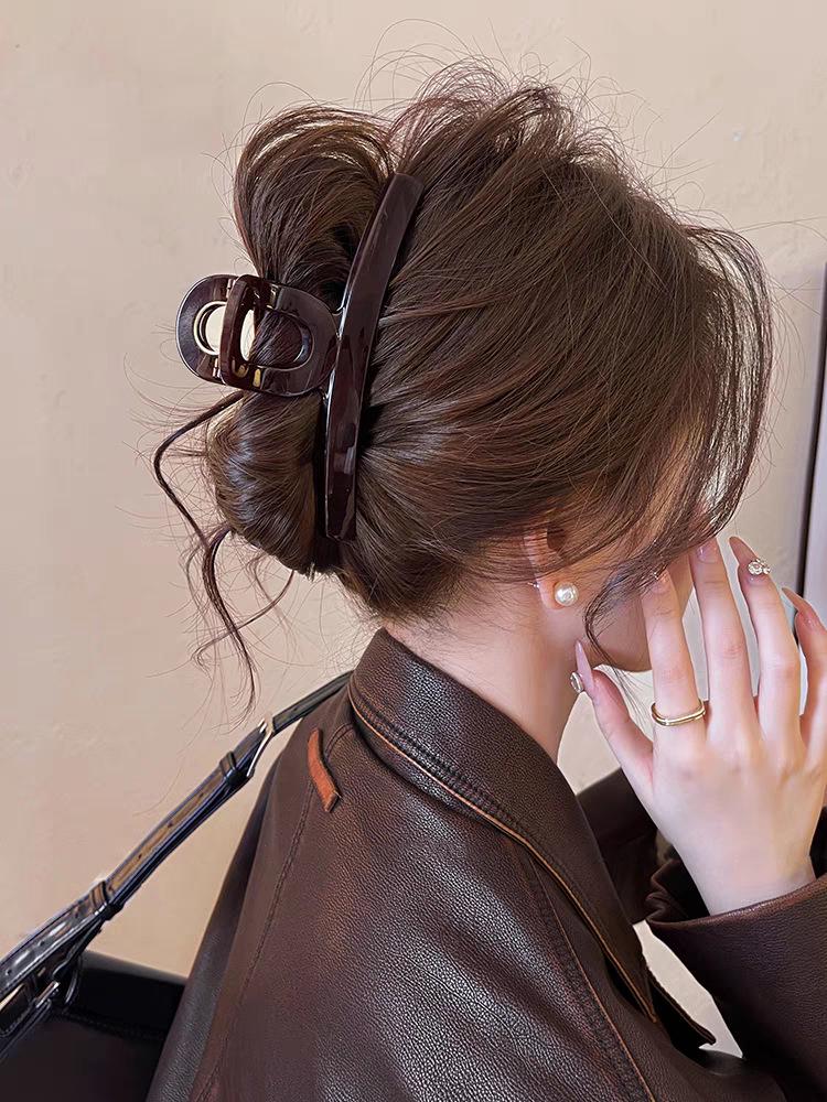 2025 New Wave High-End Large Claw Clip for Thick Hair – Elegant Women’s Updo Accessory