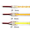 COB Mini Led Light Strip Wire Connectors 2 3 4 Pin Connection Solderless FCOB RGB CCT 5 8 10mm LED Strip To Strip Wire Connector