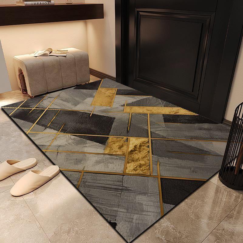 

Retro Striped Simple Kitchen Floor Mats Diatomite Water-Absorbent Non-Slip Foot Mats Scrubbable Home Decoration Summer 50x80cm