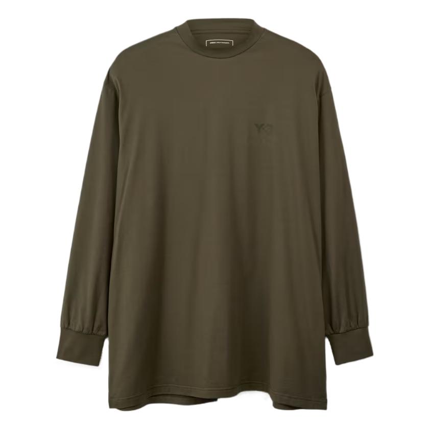 adidas Y-3 Men s Classic Chest Logo Long Sleeve T-Shirt Green JD9820 L