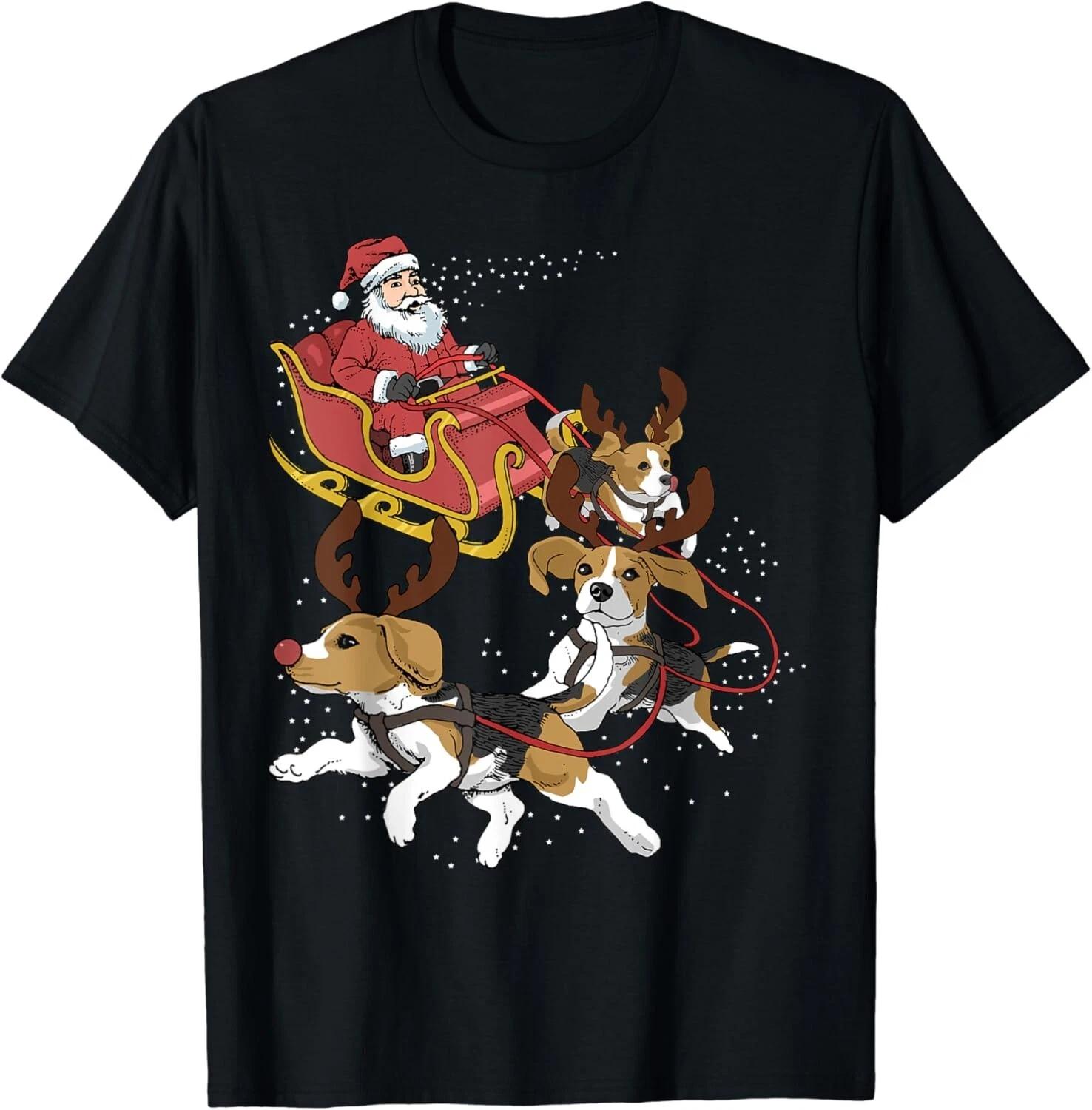 

Funny Beagle T-Shirt Christmas Tee For Cute Dog Lovers Gift Unisex T-Shirt M