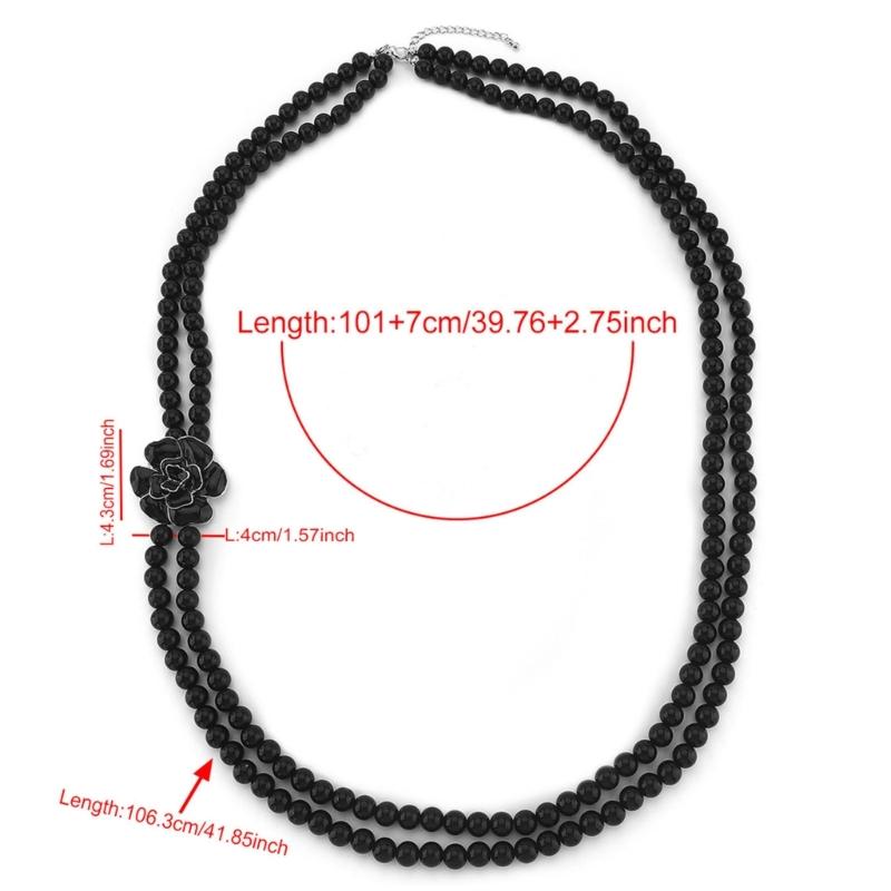 Simulated Pearls and Alloy Camellia Pendant Necklace Ideal for Everyday Comfort and Stylish Occasions