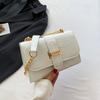 Trendy Pu Material Small Square Shoulder Bag With Chain Design For Everyday Use