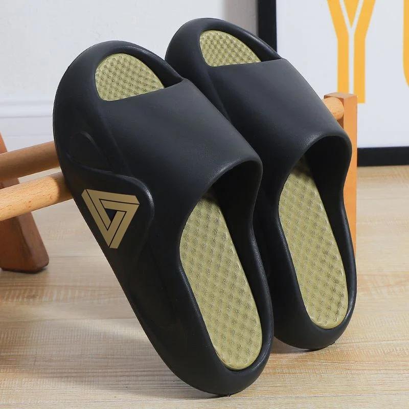 

Summer Men Beach Shoes Outdoor Mens Slippers Casual Shoes Indoor Shower Slippers Comfortable Sandals Flip Flops Walking Shoes 44-45