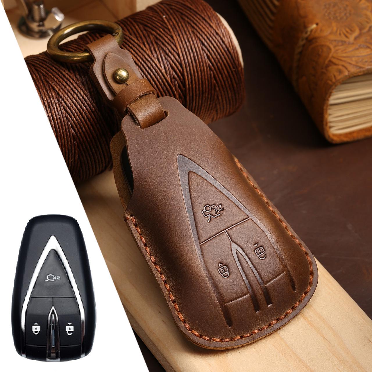 

Changan CS75 Plus, Yidong, Oshan X5, X7 Genuine Leather Car Key Protective Cover